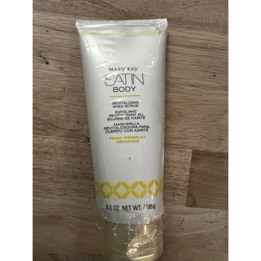 MARY KAY SATIN BODY REVITALIZING SHEA SCRUB~FRESH WATERLILY